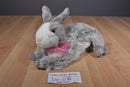 Walmart Grey and White Bunny Rabbit Beanbag Plush