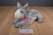Walmart Grey and White Bunny Rabbit Beanbag Plush