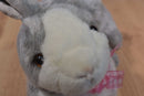 Walmart Grey and White Bunny Rabbit Beanbag Plush