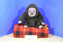 Russ Bungo Black and Grey Gorilla Ape With Pacifier Plush