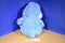 Walmart Blue and White Easter Bunny Rabbit With Blue Bow Plush