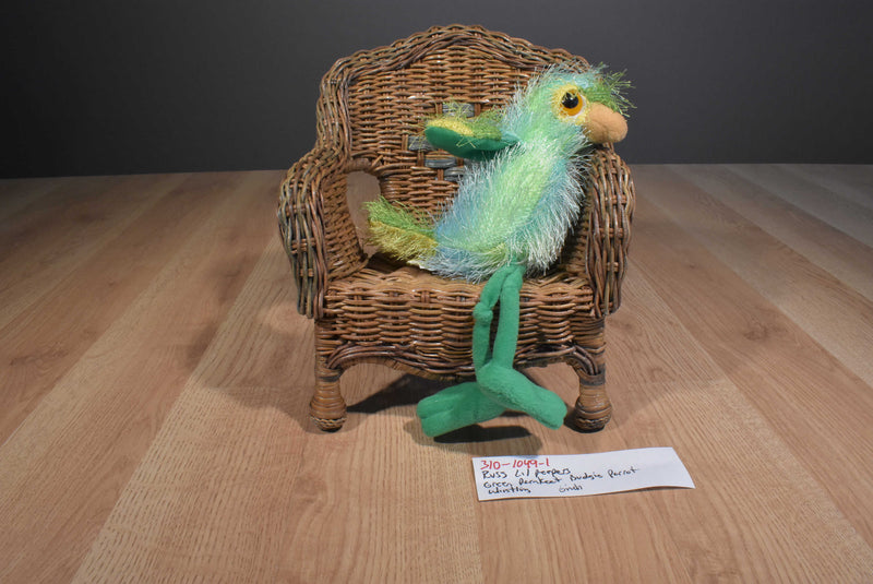Russ Lil Peepers Green/Blue Parakeet Budgie Parrot Plush