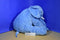 Ikea Cartoon Toys Blue Elephant Pillow Plush