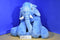 Ikea Cartoon Toys Blue Elephant Pillow Plush