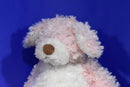Baby Ganz Bellifuls Pink White Puppy Rattle Plush