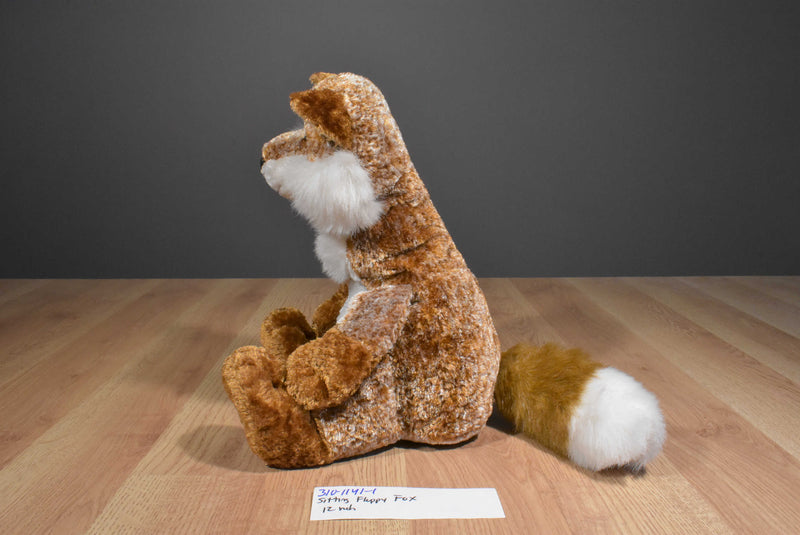Sitting Red Fox Beanbag Plush