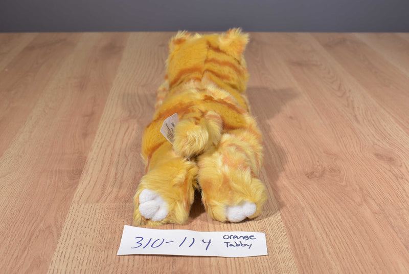 US Toy Orange Tabby Cat Beanbag Plush