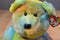 Ty Beanie Buddy 1999 and Baby 1996 Peace Bear Beanbag Plush