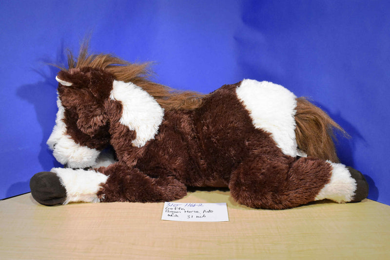 Goffa Brown and White Pinto Paint Horse Pony Plush