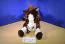 Goffa Brown and White Pinto Paint Horse Pony Plush