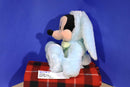 Disney Store Mickey Mouse Blue Bunny Rabbit Easter Beanbag Plush