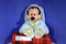 Disney Store Mickey Mouse Blue Bunny Rabbit Easter Beanbag Plush