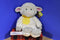 Animal Adventure White Lamb Sheep With Yellow Bow 2017 Plush