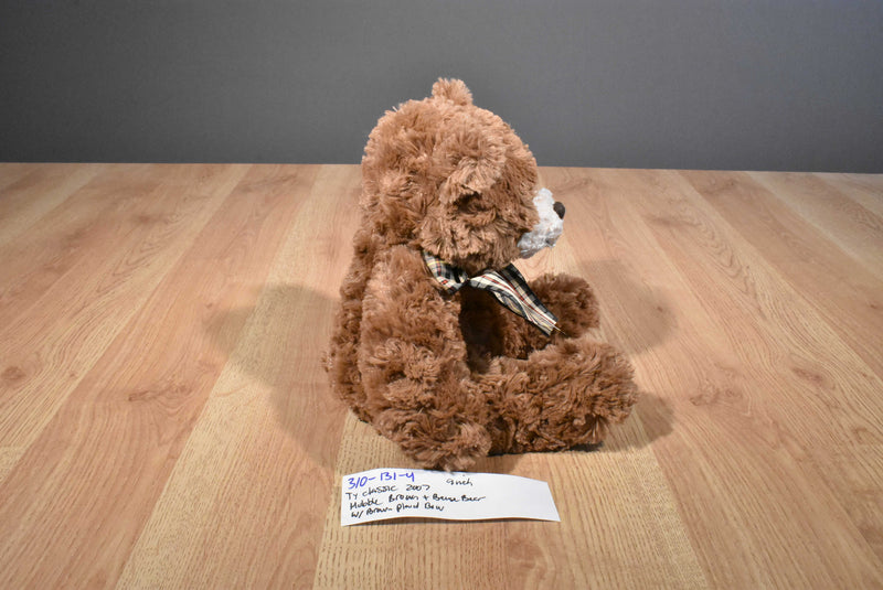 Ty Classic Hobble Brown Teddy Bear 2007 Beanbag Plush