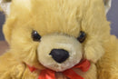 TRIWEF Tan Teddy Bear With Red Bow Plush