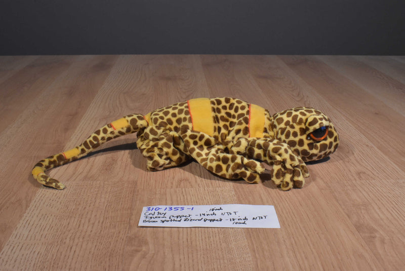 Caltoy Iguana and Gecko Plush Hand Puppets