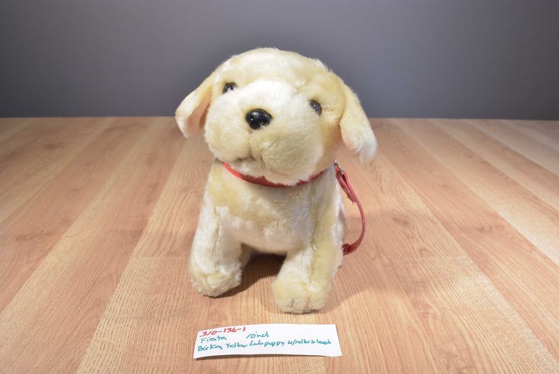 Fiesta Yellow Lab Puppy Barking Plush
