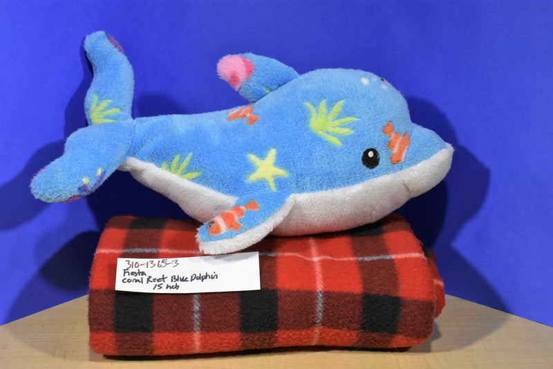 Fiesta Blue Coral Reef Dolphin Plush