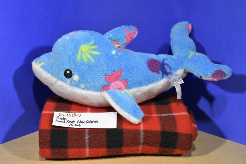 Fiesta Blue Coral Reef Dolphin Plush
