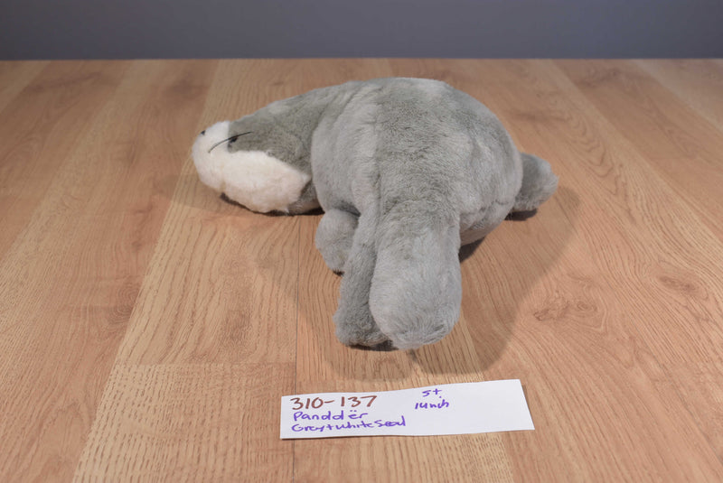 Pandder Grey and White Seal Plush