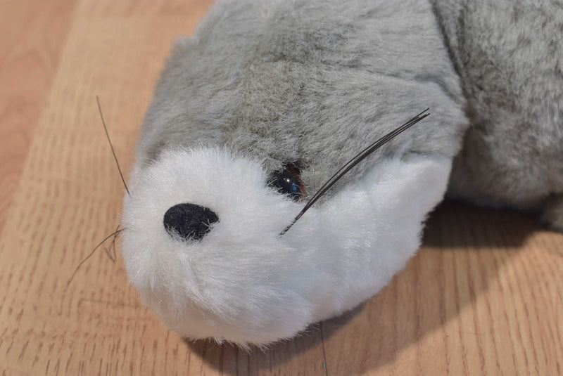 Pandder Grey and White Seal Plush