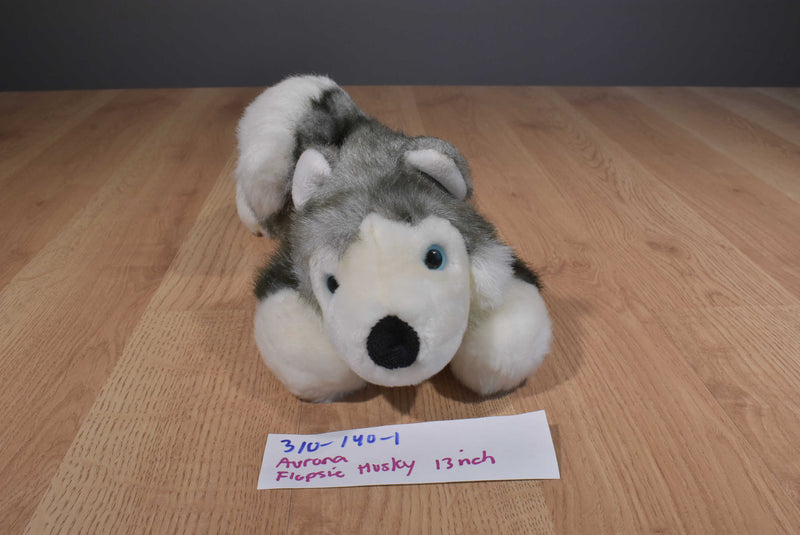 Aurora Flopsie Kodiak Husky Puppy Beanbag Plush