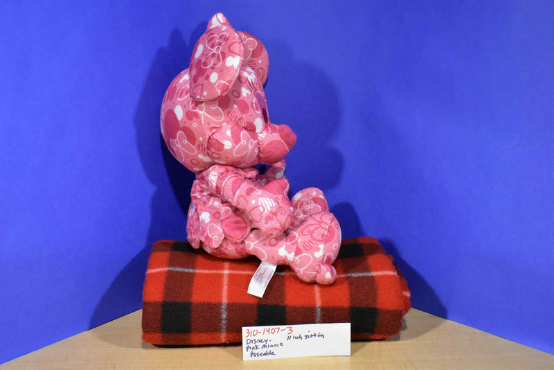 Disney Parks Minnie Mouse Pink Poseable Plush