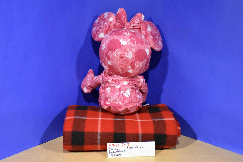 Disney Parks Minnie Mouse Pink Poseable Plush