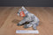 Ty Beanie Babies Frisco Silver/Grey Spotted  Cat 2002 Beanbag Plush