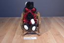 Ty Attic Ebony Black White Cat Jointed 1993 Beanbag Plush