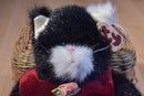 Ty Attic Ebony Black White Cat Jointed 1993 Beanbag Plush