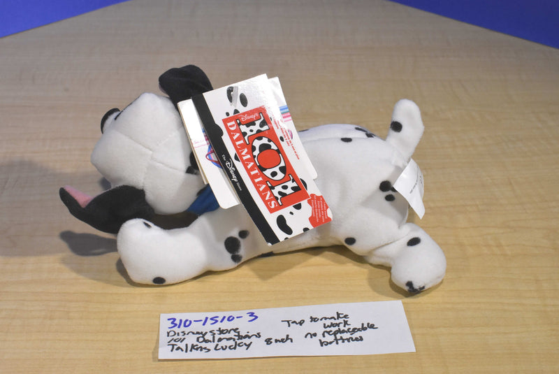 Disney Store 101 Dalmatians Sound Talking Lucky Beanbag Plush