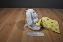 Little Beginnings White Bunny With Spots Plush Security Blanket