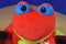 Ty Pillow Pals Ribbit Red Yellow Blue and Green Frog 1998 Plush