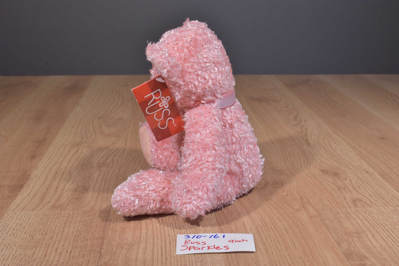 Russ Bears From The Past Sparkles Pink Bear Beanbag Plush