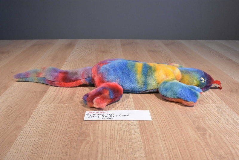 Ty Beanie Buddies Lizzy Lizard 1999 Beanbag Plush