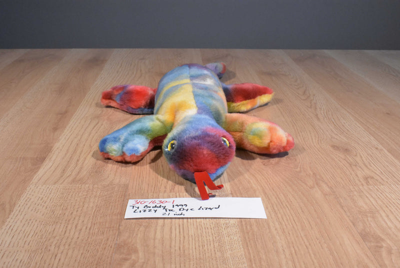 Ty Beanie Buddies Lizzy Lizard 1999 Beanbag Plush