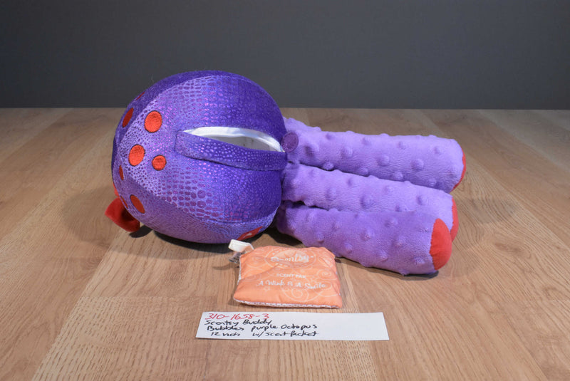 Scentsy Buddy Bubbles Octopus With Scent Packet 2015 Beanbag Plush