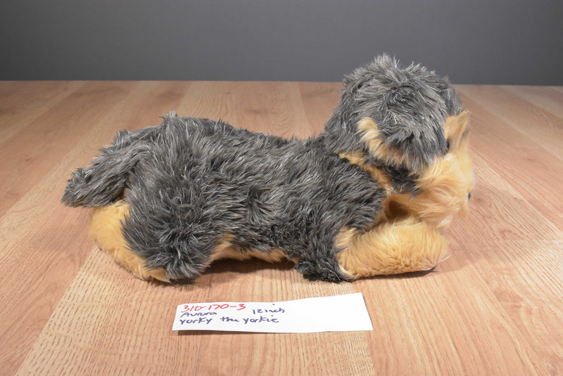 Aurora Flopsies Yorky the Grey and Tan Yorkie Yorkshire Terrier Beanbag Plush