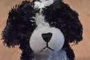 Hugfun Black and White Puppy Dogs Set of 2 Beanbag Plushes