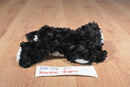 Hugfun Black and White Puppy Dogs Set of 2 Beanbag Plushes