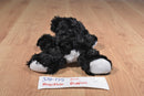 Hugfun Black and White Puppy Dogs Set of 2 Beanbag Plushes