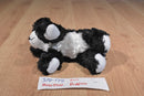 Hugfun Black and White Puppy Dogs Set of 2 Beanbag Plushes