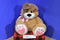 Animal Adventure Tan Brown Dog Big Pink Heart Feet 2018 Plush