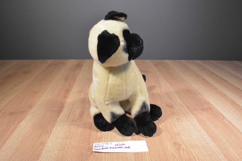 A&A Siamese Sitting Cat Plush