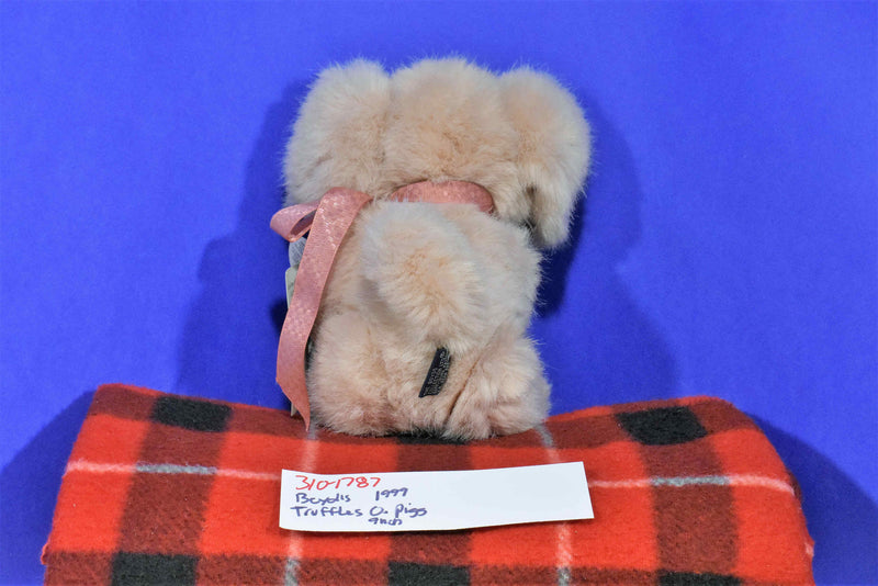 Boyd's Bears Truffles O. Pigg Pig with Blanket 1999 Beanbag Plush