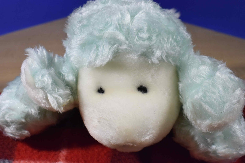 Green Lamb Sheep Squeaky Toy Plush