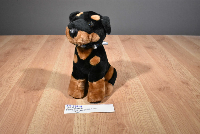 Toy Network Rottweiler with Spiked Collar 2004 Plush