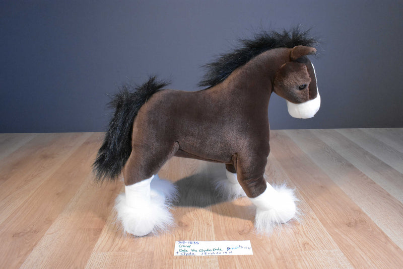Gund Clyde and Dale the Clydesdale Horse Plush