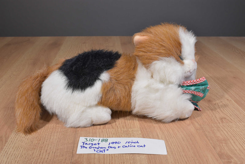 Commonwealth Rabbit Ears Production Gingham Calico Cat 1990 Plush